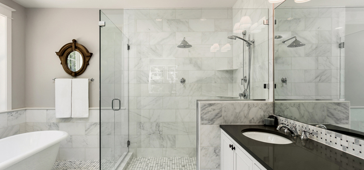 bathroom shower door installation in Jacksonville