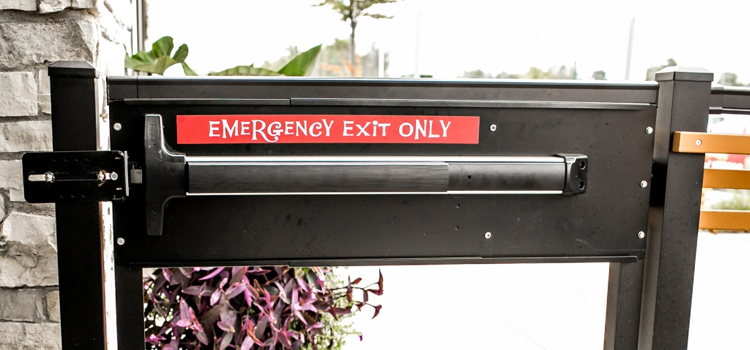 emergency push bar installation in Jacksonville